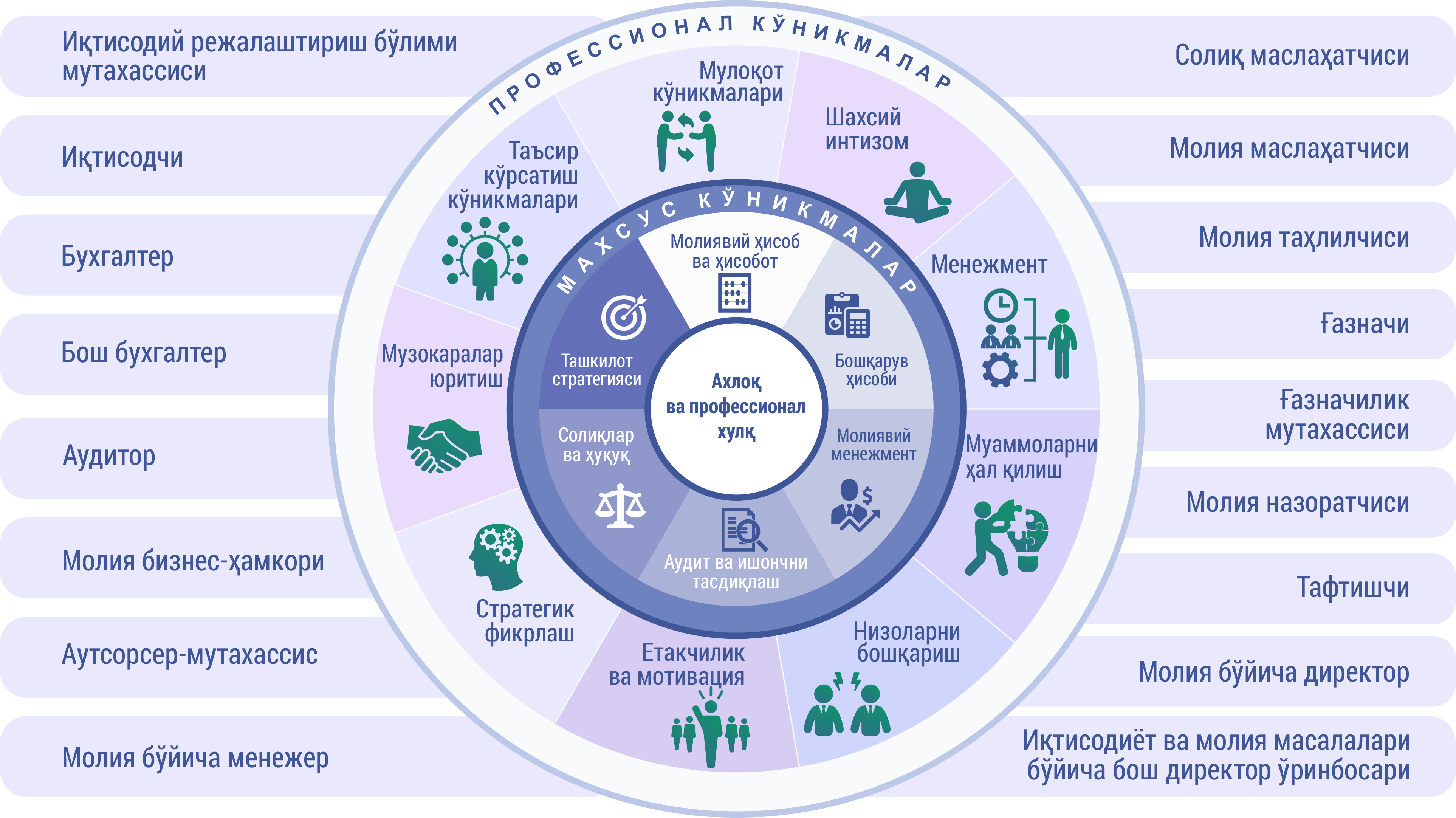 Профессионал кўникмалар схемаси